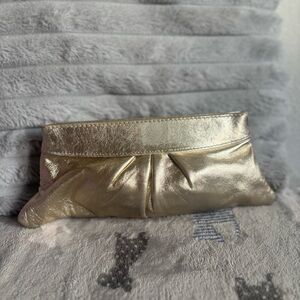 Lauren merkin Elegant Gold Clutch Bag